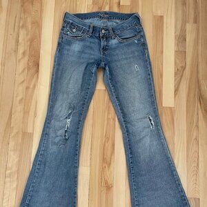 Old Navy “The Diva” Light Wash Ripped Bootcut Jeans